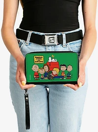 Peanuts Gang 75th Happiness Is Being One of the Gang Zip Around Wallet