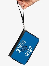 This Is Fine Japanese Question Hound Flame Zip Around Wallet