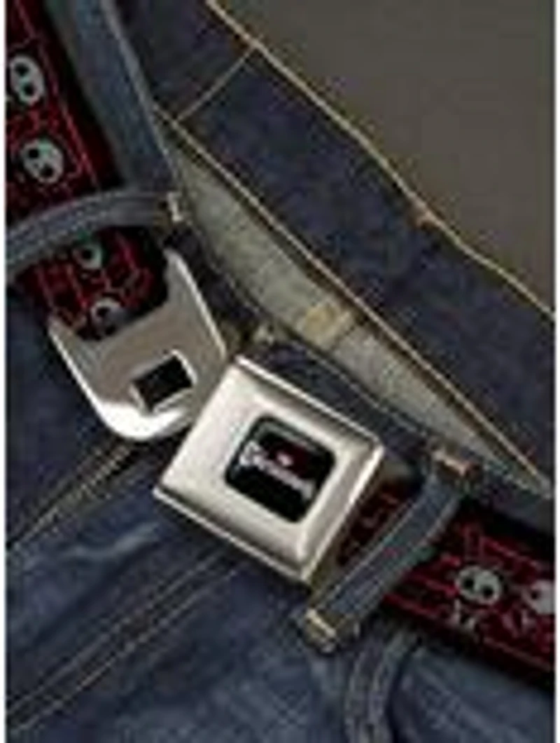 Skelanimals Six Character Collage Seatbelt Buckle Belt