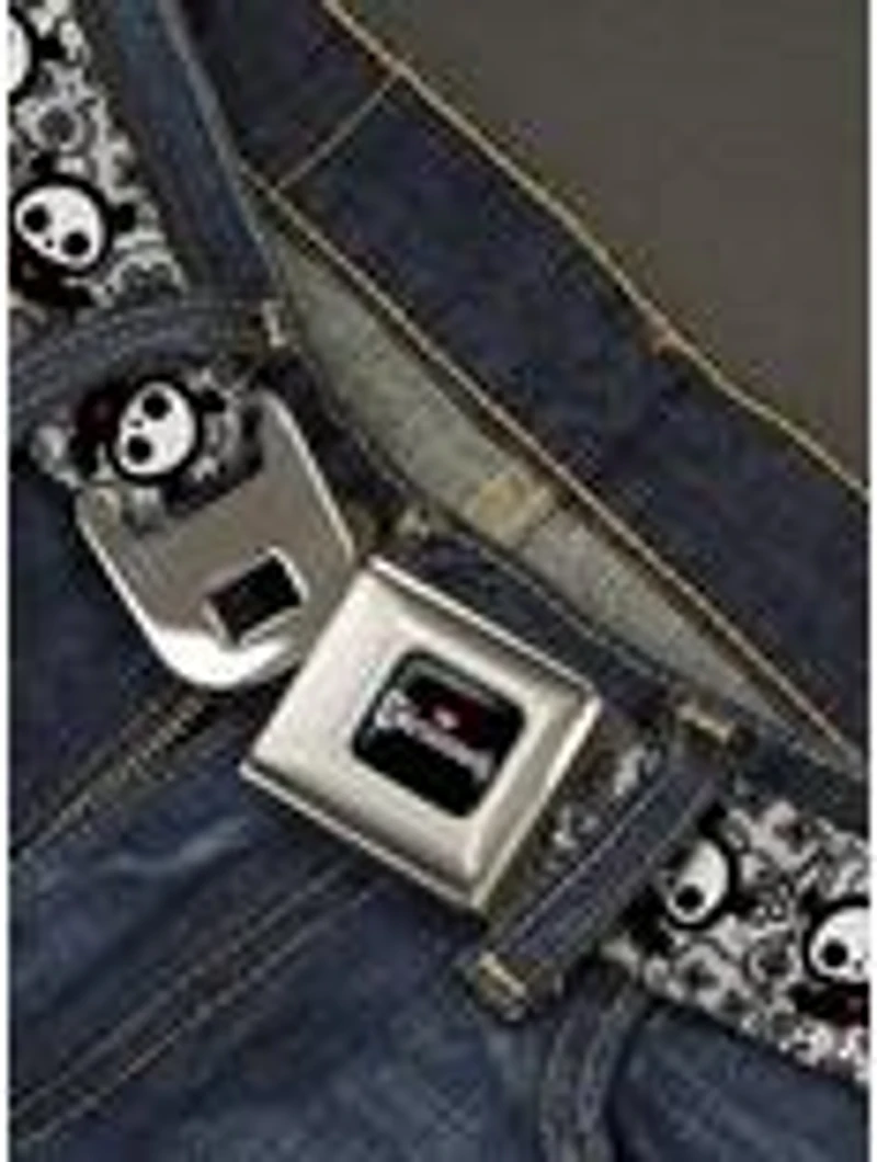 Skelanimals Diego The Bat Pose Lace Print Seatbelt Buckle Belt