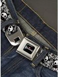 Skelanimals Diego The Bat Pose Lace Print Seatbelt Buckle Belt