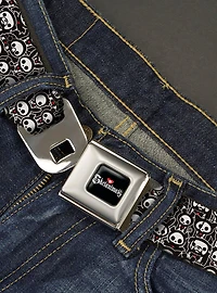 Skelanimals Animal Poses Stacked Seatbelt Buckle Belt