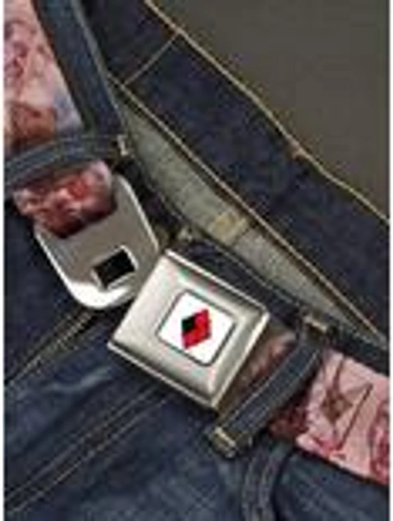 DC Comics Harley Quinn Deceased Variant Seatbelt Buckle Belt