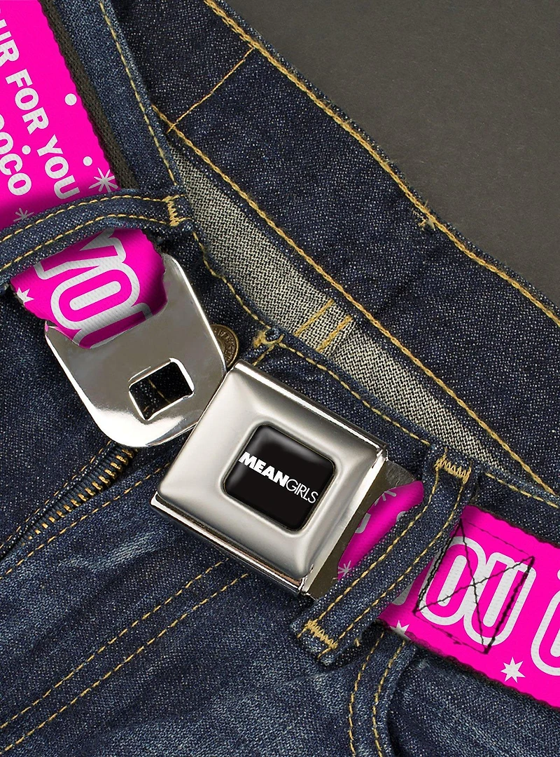 Mean Girls You Go Glen Coco Seatbelt Buckle Belt