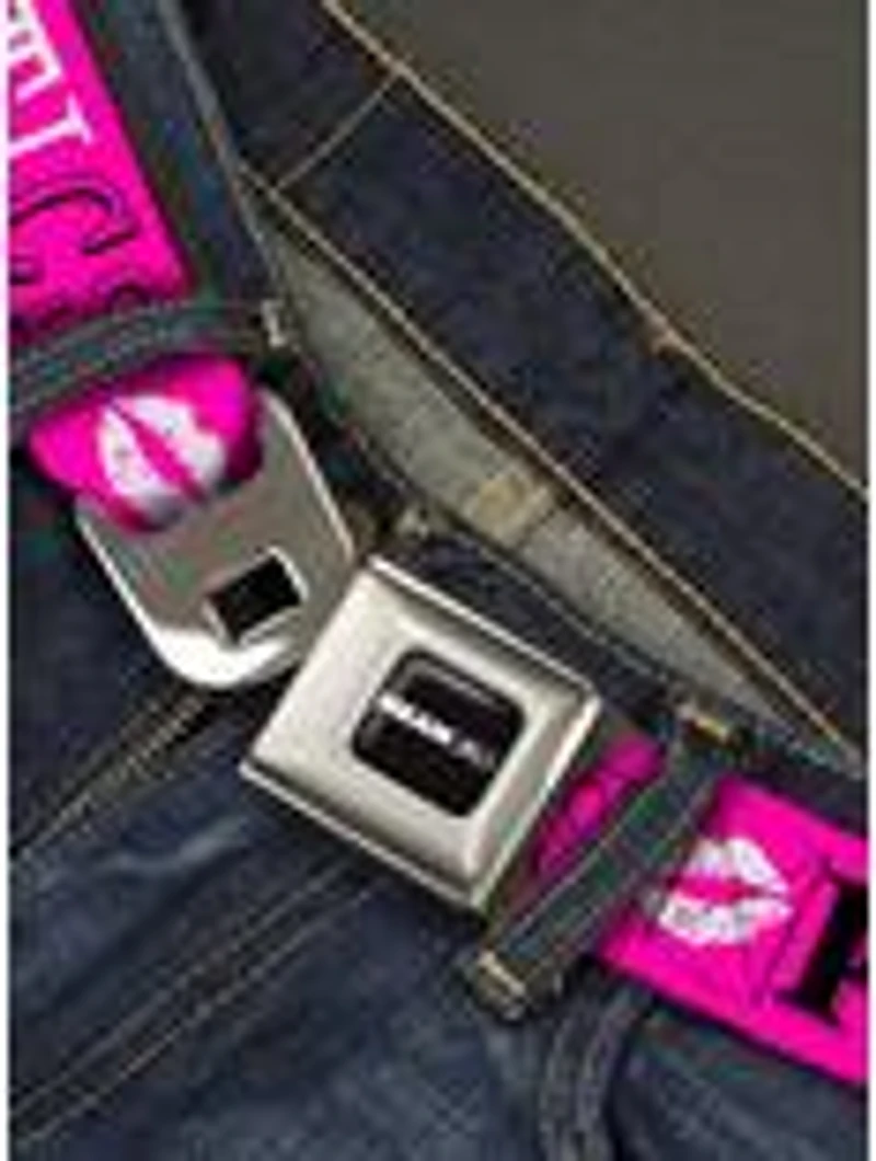 Mean Girls Plastics Collage Seatbelt Buckle Belt
