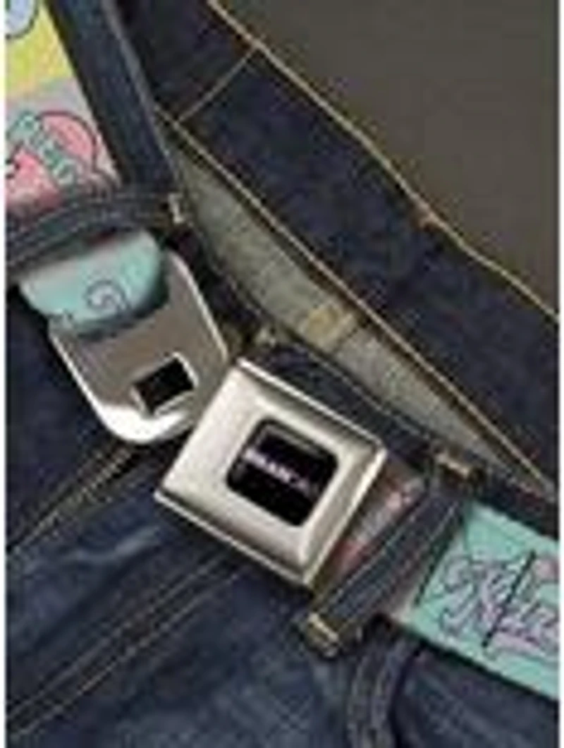 Mean Girls The Plastics Icon Blocks Pastel Seatbelt Buckle Belt