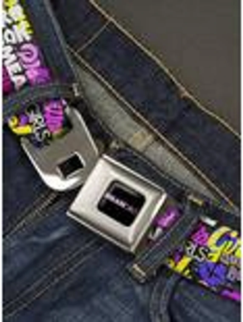 Mean Girls Catch Phrases Collage Seatbelt Buckle Belt