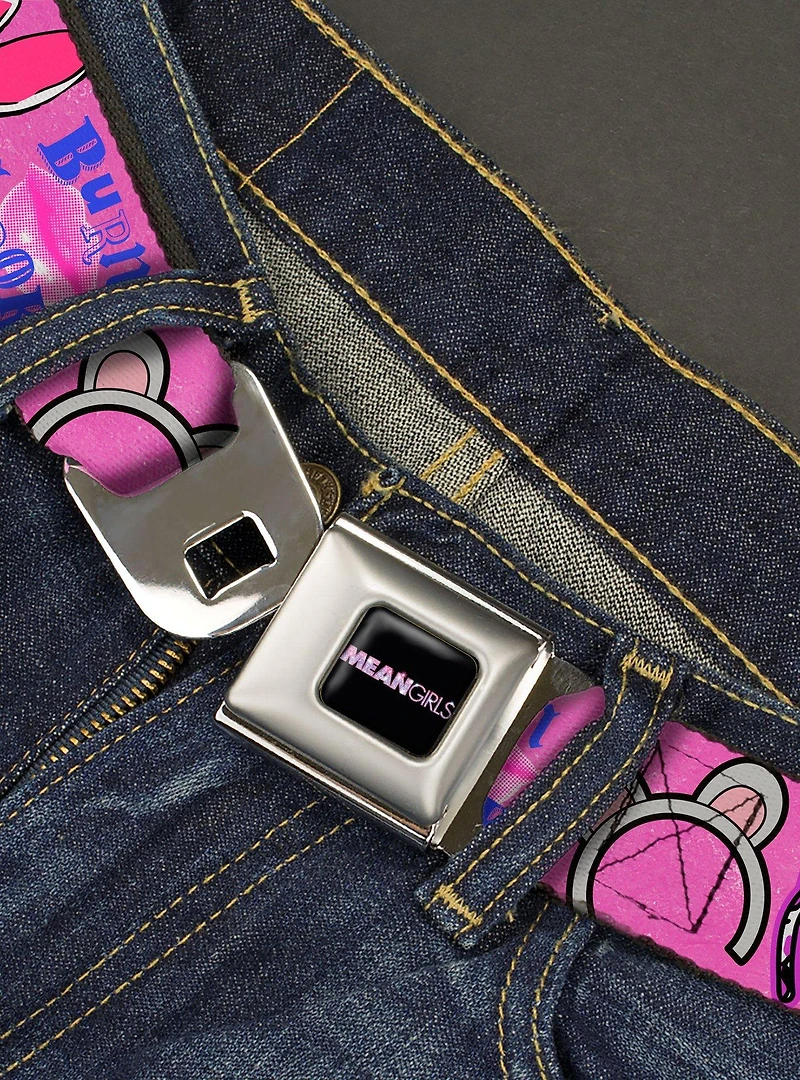 Mean Girls Quotes and Plastics Animal Ears Seatbelt Buckle Belt