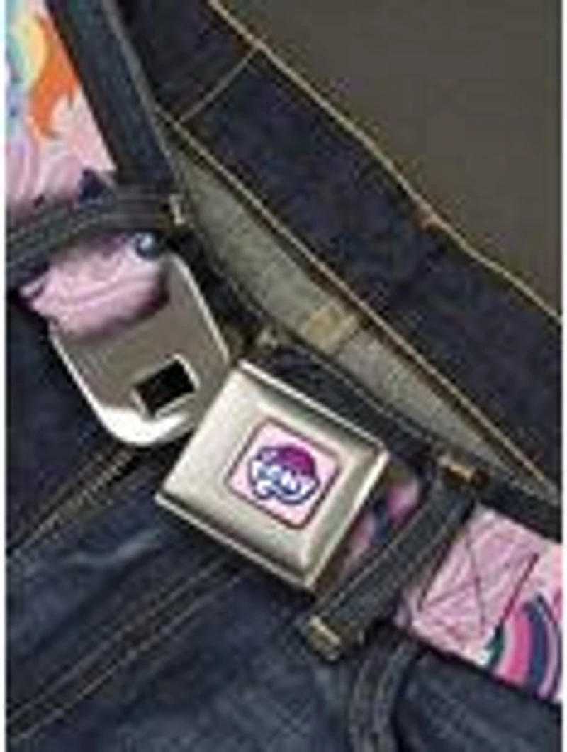 My Little Pony Five Poses Pink Seatbelt Buckle Belt