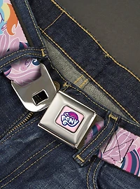 My Little Pony Five Poses Pink Seatbelt Buckle Belt