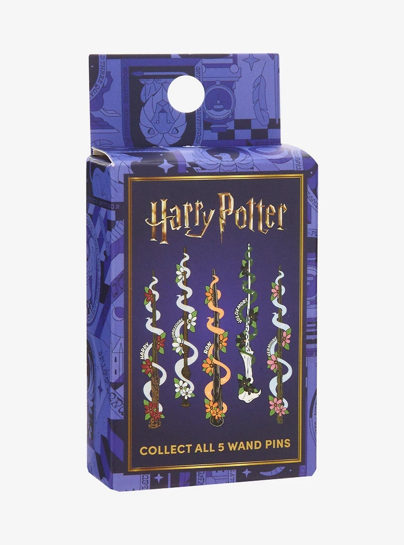 Harry Potter Floral Wands Blind Box Enamel Pin - BoxLunch Exclusive