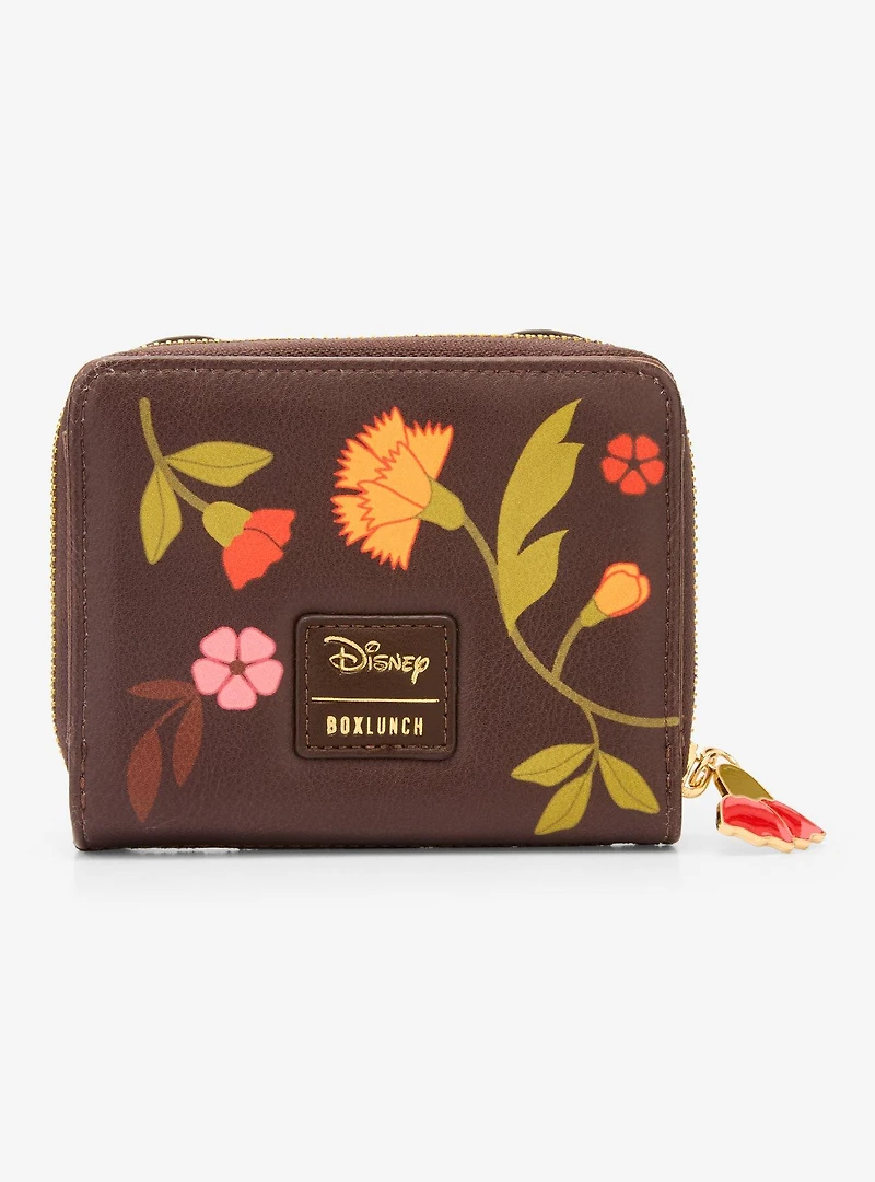 Disney Minnie Mouse Velvet Floral Ears Small Zip Wallet - BoxLunch Exclusive