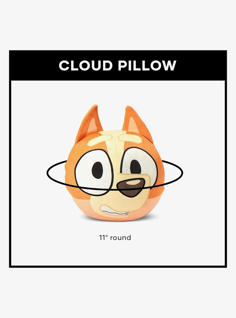Bluey Bingo Round Cloud Pillow