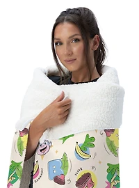 Dora The Explorer Boots Pattern Silk Touch Sherpa Throw Blanket