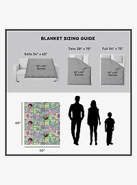 Dora The Explorer Dora and Friends Collage Silk Touch Sherpa Throw Blanket