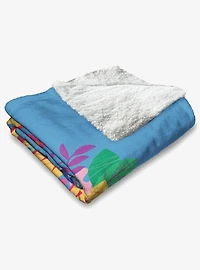 Dora The Explorer Vamos Silk Touch Sherpa Throw Blanket