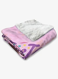 Dora The Explorer More to Explore Silk Touch Sherpa Throw Blanket