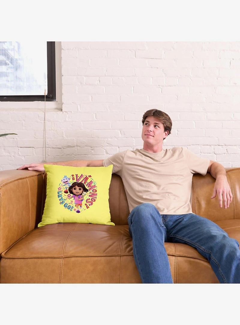 Dora The Explorer Vamos Let's Go Throw Pillow