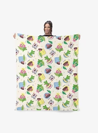 Dora The Explorer Boots Pattern 40x50" Silk Touch Throw Blanket