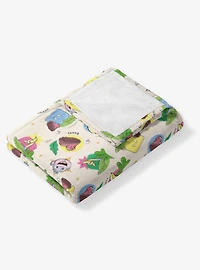 Dora The Explorer Boots Pattern 40x50" Silk Touch Throw Blanket