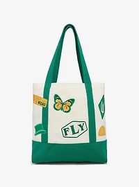 Wicked Icon Patches Canvas Tote Bag - BoxLunch Exclusive