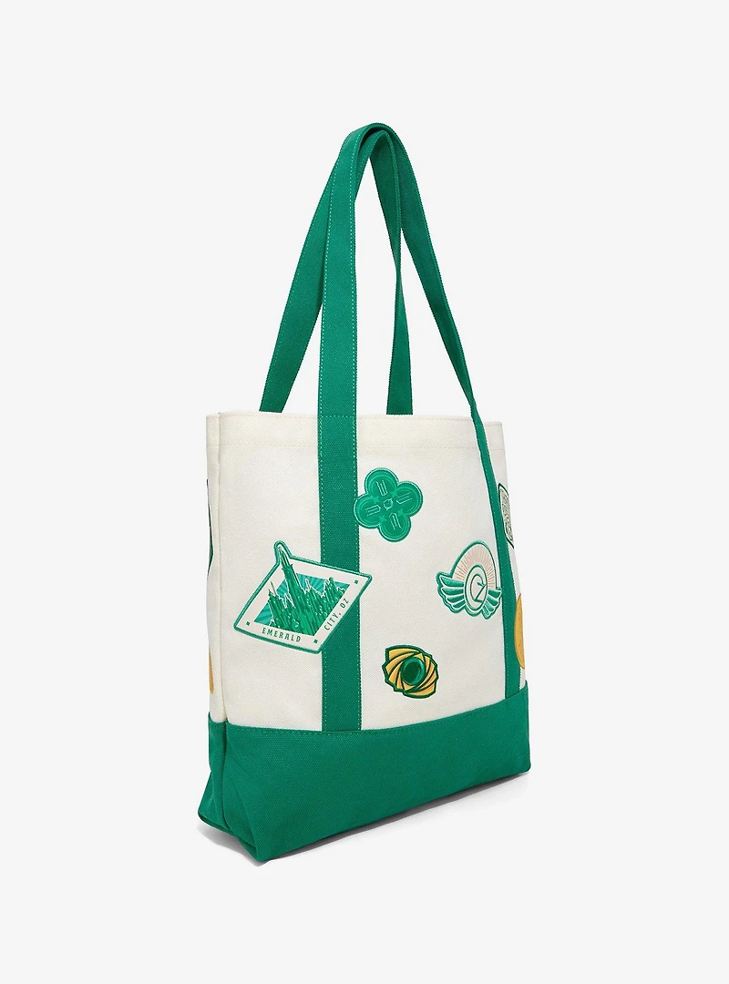 Wicked Icon Patches Canvas Tote Bag - BoxLunch Exclusive