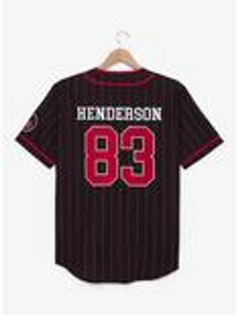 Stranger Things Hellfire Club Striped Baseball Jersey - BoxLunch Exclusive