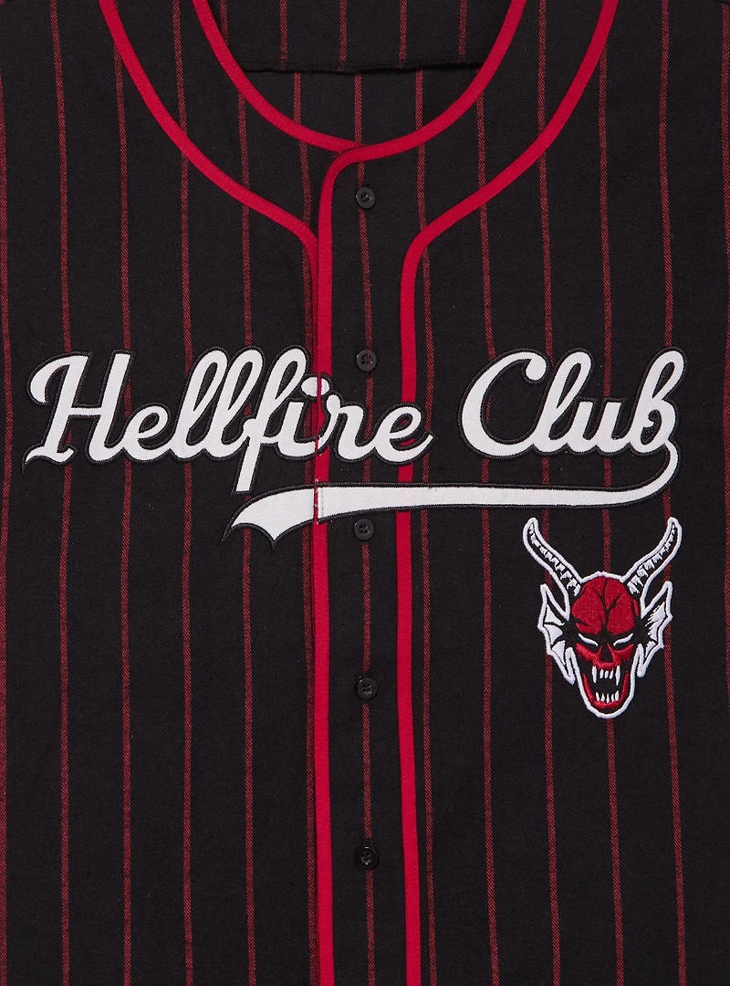 Stranger Things Hellfire Club Striped Baseball Jersey - BoxLunch Exclusive