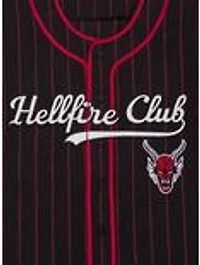 Stranger Things Hellfire Club Striped Baseball Jersey - BoxLunch Exclusive