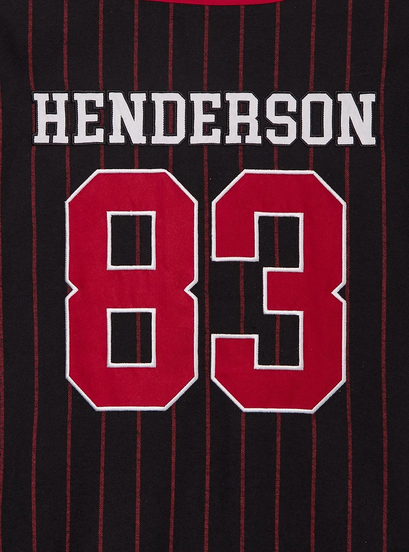 Stranger Things Hellfire Club Striped Baseball Jersey - BoxLunch Exclusive