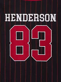 Stranger Things Hellfire Club Striped Baseball Jersey - BoxLunch Exclusive