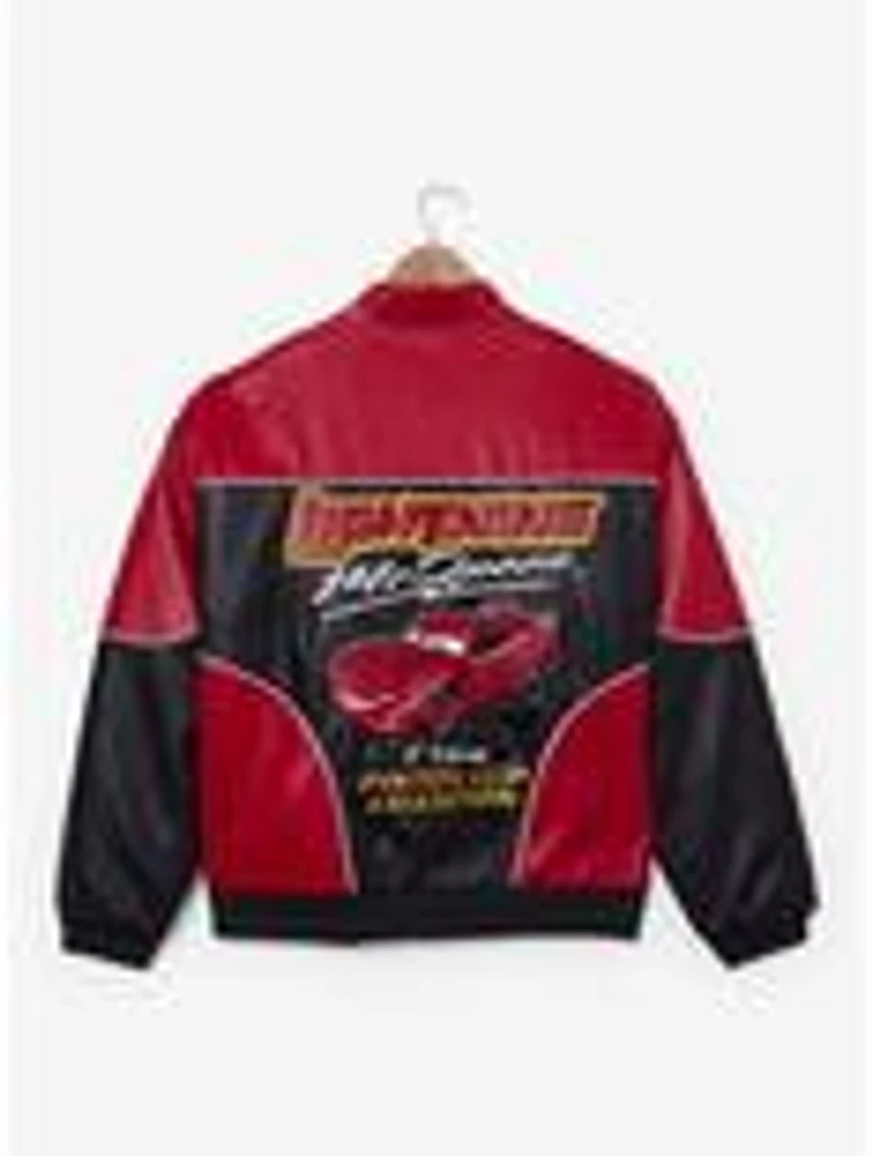 Disney Pixar Cars Lightning McQueen Faux Leather Racing Jacket - BoxLunch Exclusive