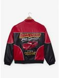 Disney Pixar Cars Lightning McQueen Faux Leather Racing Jacket - BoxLunch Exclusive