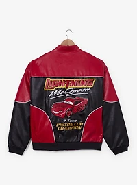 Disney Pixar Cars Lightning McQueen Faux Leather Racing Jacket - BoxLunch Exclusive