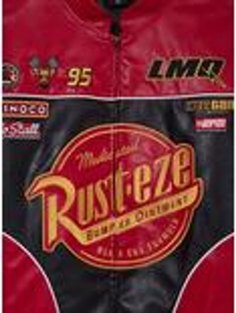Disney Pixar Cars Lightning McQueen Faux Leather Racing Jacket - BoxLunch Exclusive