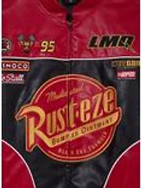 Disney Pixar Cars Lightning McQueen Faux Leather Racing Jacket - BoxLunch Exclusive