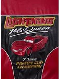 Disney Pixar Cars Lightning McQueen Faux Leather Racing Jacket - BoxLunch Exclusive