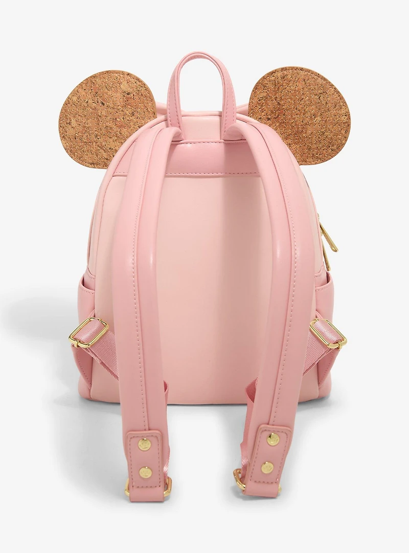 Loungefly Disney Minnie Mouse Corkboard Pin Display Ears Mini Backpack with Pin - BoxLunch Exclusive
