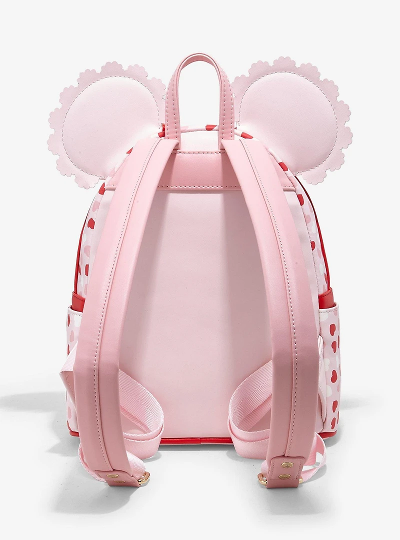 Loungefly Disney Mickey & Minnie Valentine's Day Ears Chocolate Scented Mini Backpack - BoxLunch Exclusive