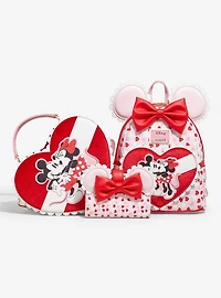 Loungefly Disney Mickey & Minnie Valentine's Day Ears Chocolate Scented Mini Backpack - BoxLunch Exclusive