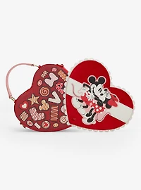 Loungefly Disney Mickey & Minnie Valentine's Day Chocolate Heart Box Chocolate Scented Figural Crossbody - BoxLunch Exclusive
