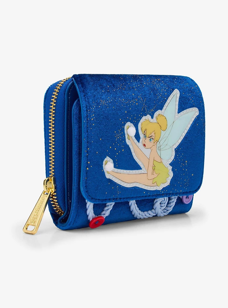 Loungefly Disney Peter Pan Tinker Bell Buttons Wallet - BoxLunch Exclusive