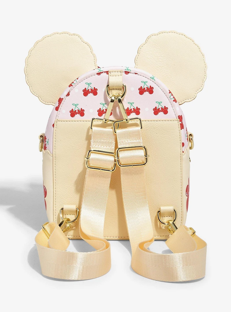 Loungefly Disney Minnie Mouse Cherry Pie Convertible Mini Backpack - BoxLunch Exclusive