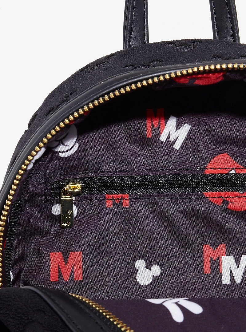 Loungefly Disney Mickey Mouse Terrycloth Allover Print Mini Backpack - BoxLunch Exclusive