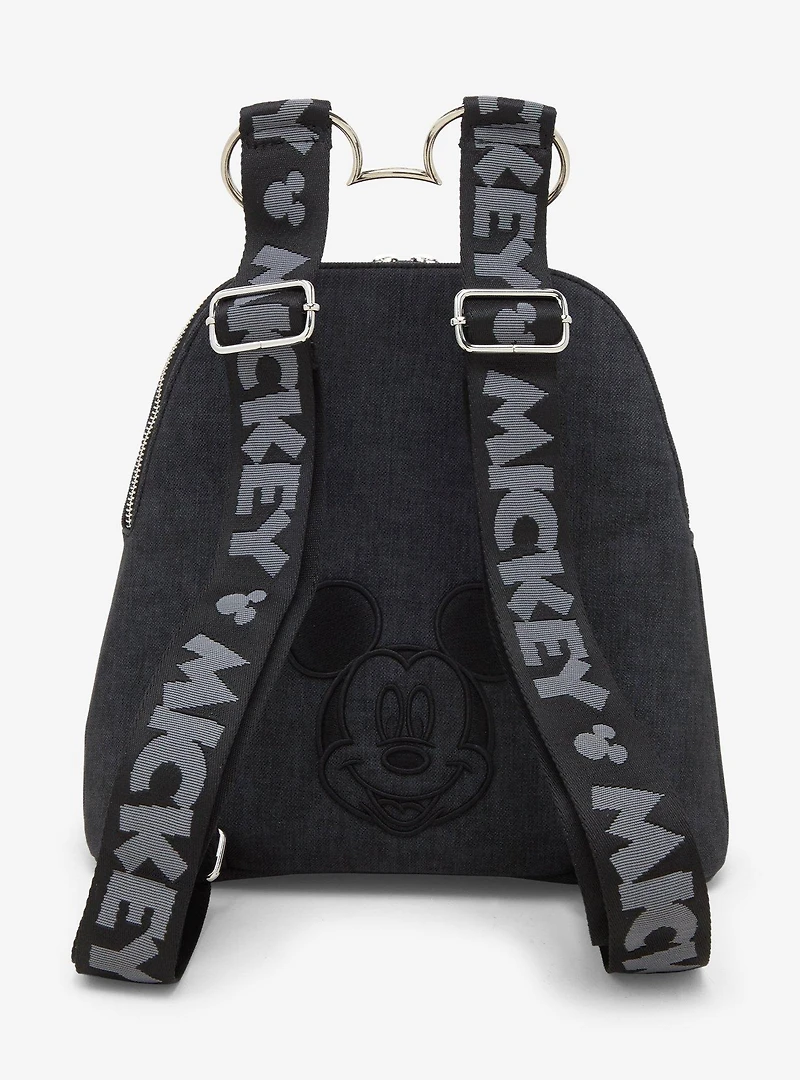 Loungefly Disney Mickey Mouse Figural Denim Mini Backpack - BoxLunch Exclusive