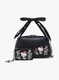 Sanrio Hello Kitty Houndstooth Floral Crossbody Bag - BoXLunch Exclusive