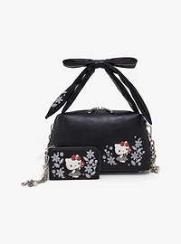 Sanrio Hello Kitty Houndstooth Floral Cardholder with Wristlet - BoxLunch Exclusive