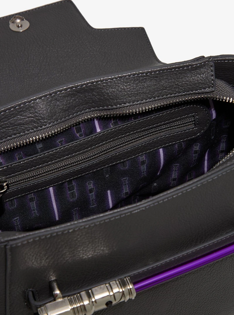 Star Wars Mace Windu Lightsaber Light-Up Crossbody Bag - BoxLunch Exclusive