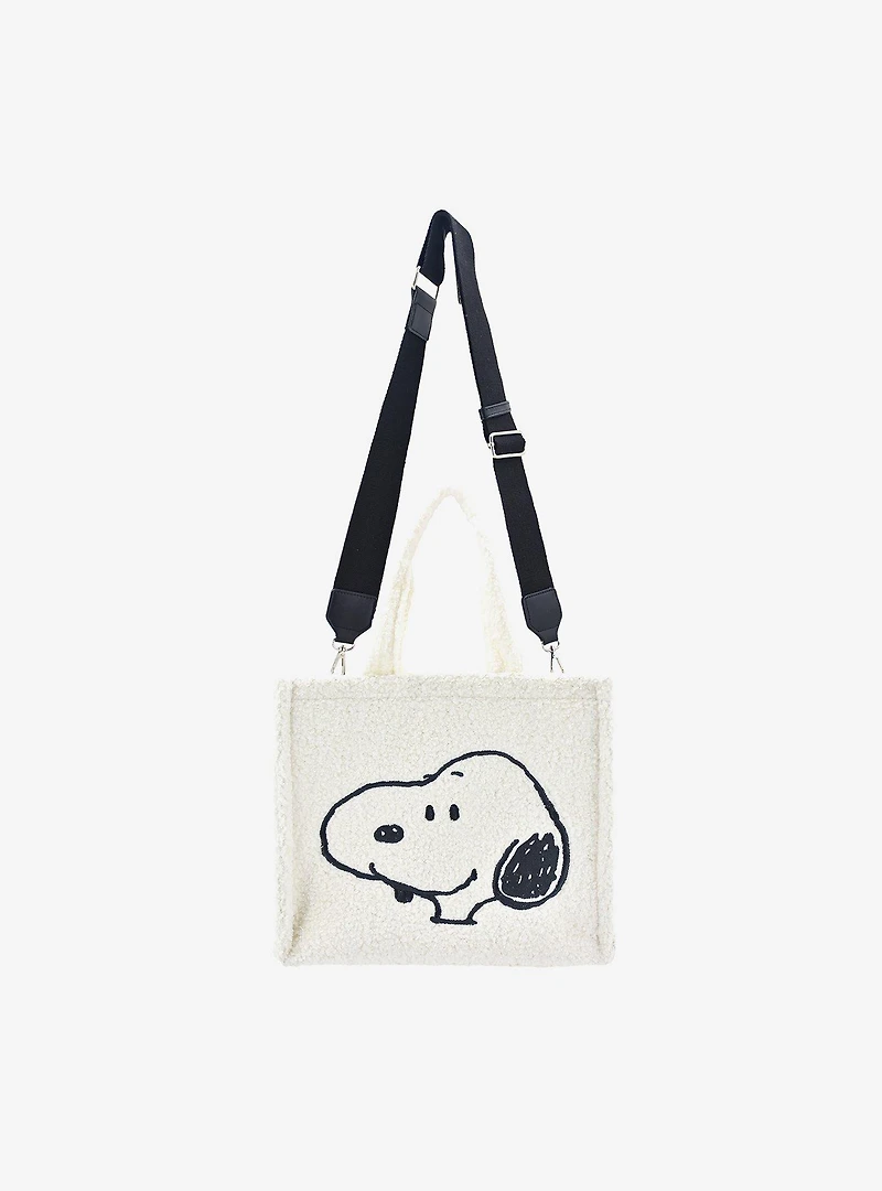 Peanuts Snoopy & Woodstock Sherpa Mini Tote Bag