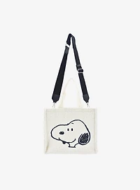 Peanuts Snoopy & Woodstock Sherpa Mini Tote Bag